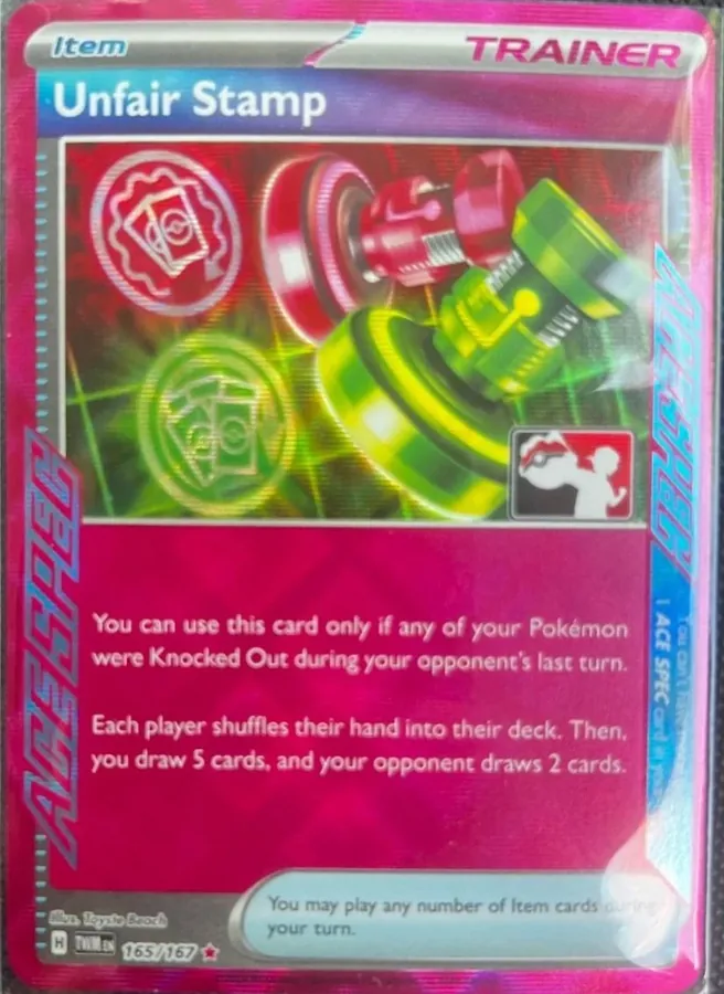 Twilight Masquerade Unfair Stamp [Prize-Pack] Pokémon card